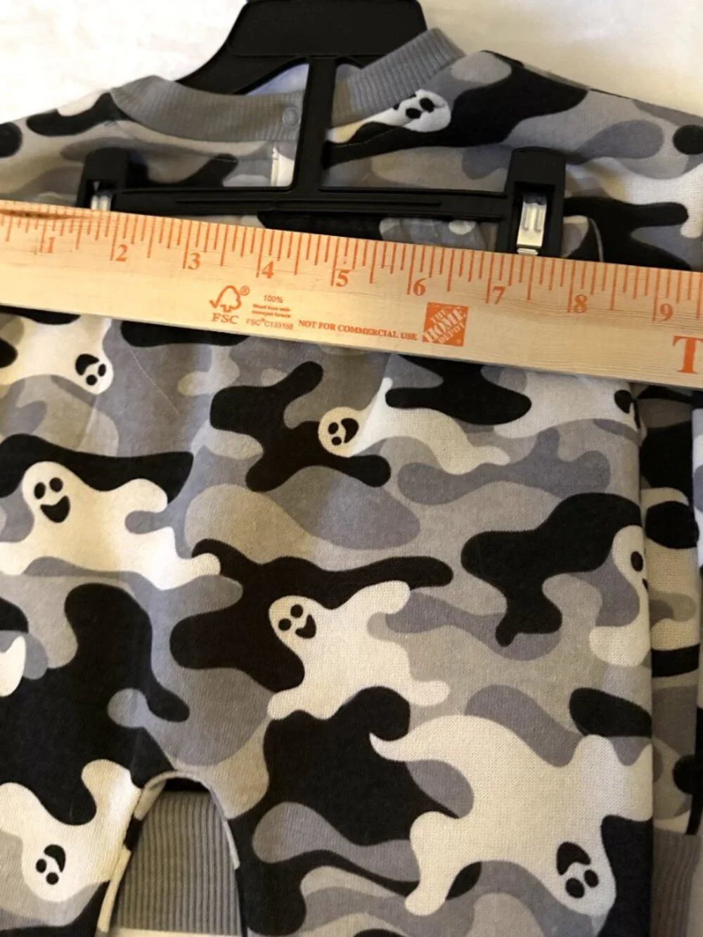 Disney Halloween Nightmare Before Christmas B/W/G 6-9 M Ghost Outfit 3-6 M NWT